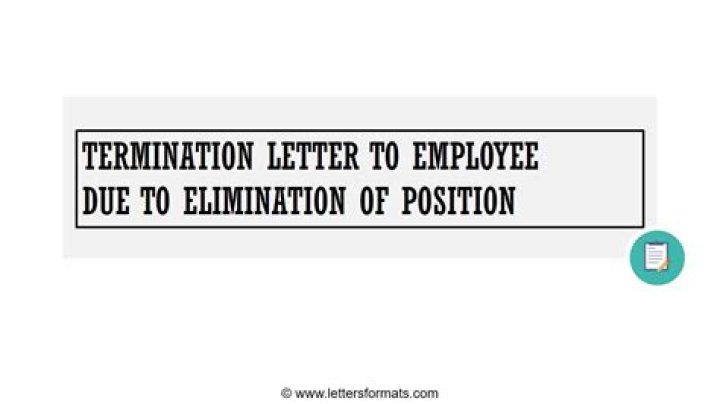 What does it mean when your position is eliminated?