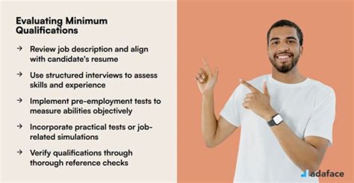 What does meet minimum qualifications mean?