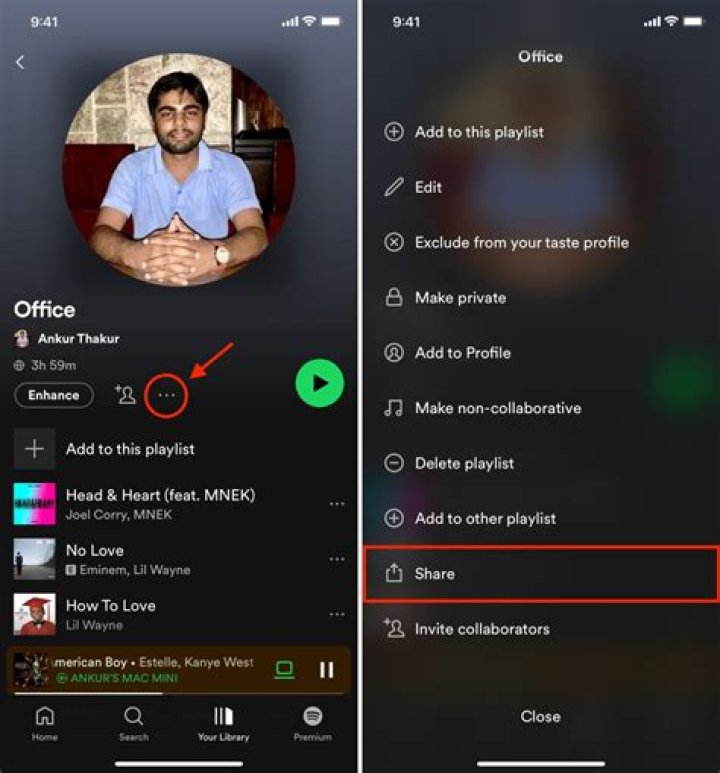 What does removing a playlist from profile do?