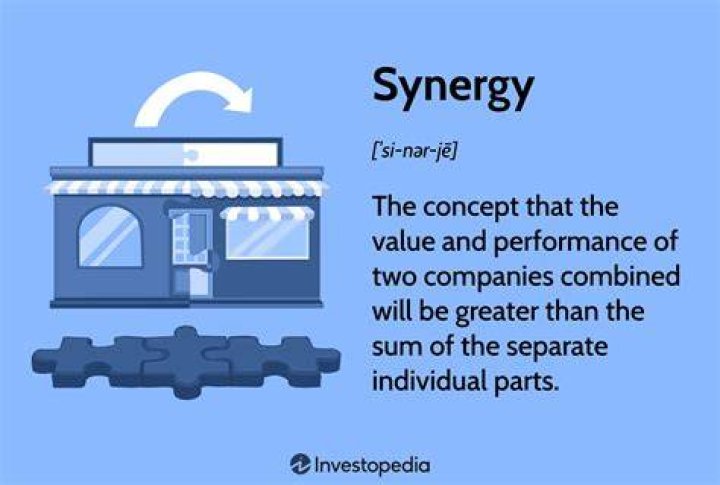 What does synergy mean in management?