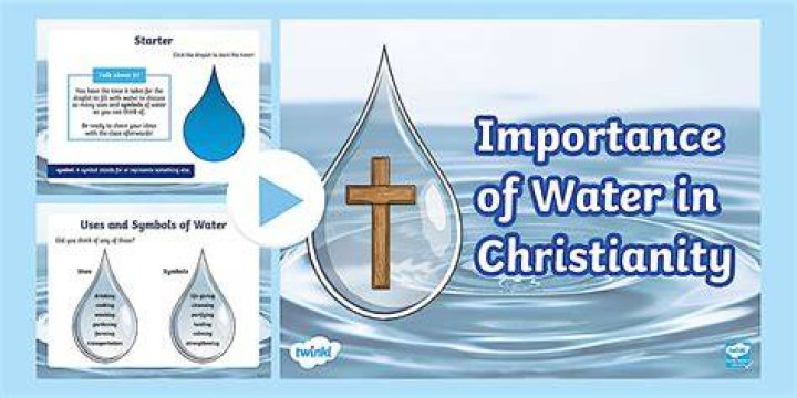 What does water symbolize in the Catholic Church?