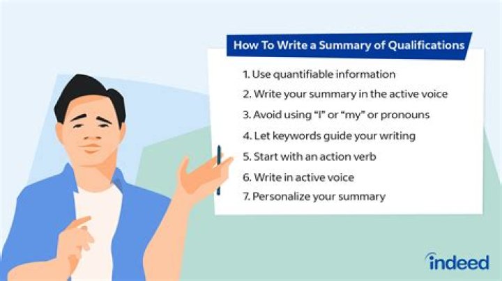 What does write a summary means?