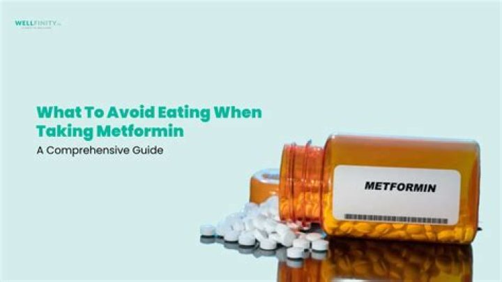What foods should not be taken with metformin?