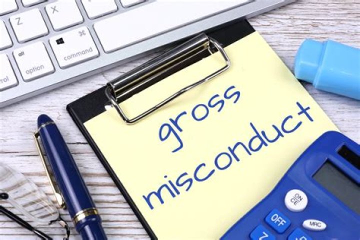 What happens if you are sacked for gross misconduct?
