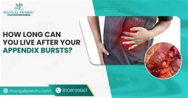 What happens when appendix bursts?