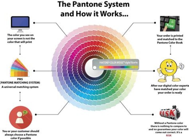 What industries use the Pantone color system?