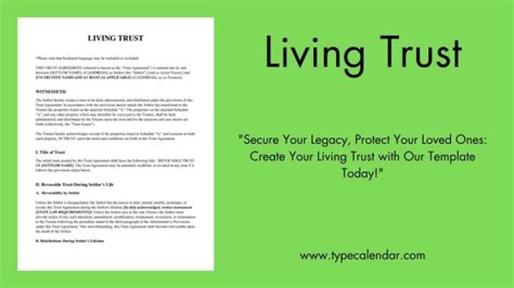 What information is needed for a living trust?