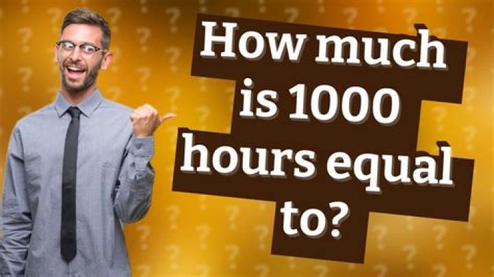 What is 30000 hours equal to in days?
