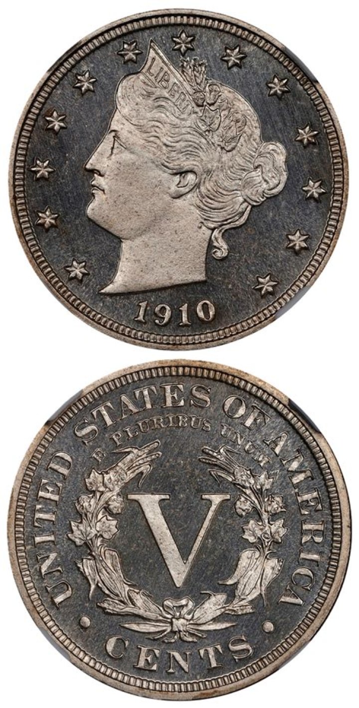 What is a 1910 V nickel worth?
