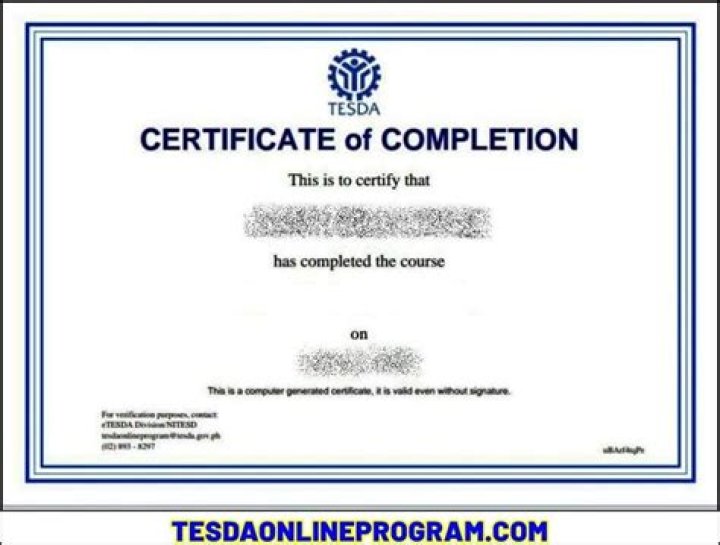 What is a certified certificate of completion?