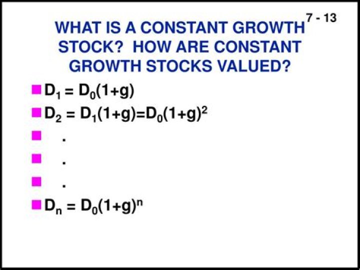 What is a constant growth stock?