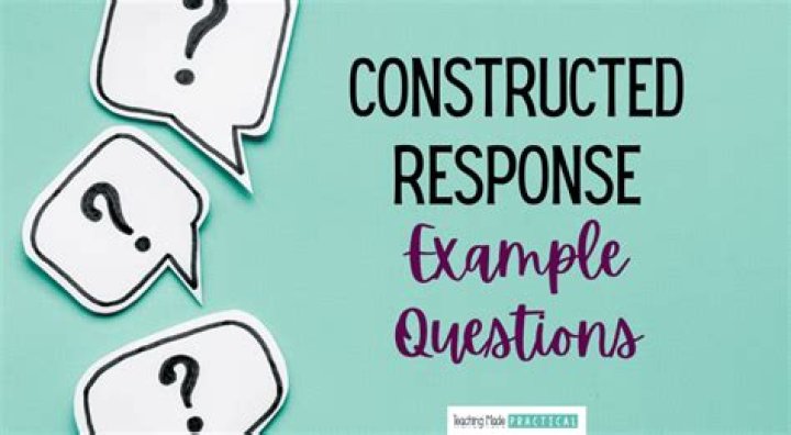 What is a constructed response question?