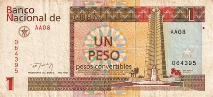 What is a Cuban convertible peso worth?