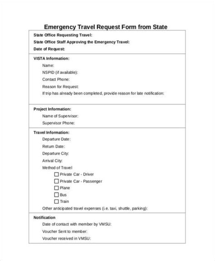 What is a emergency travel document?