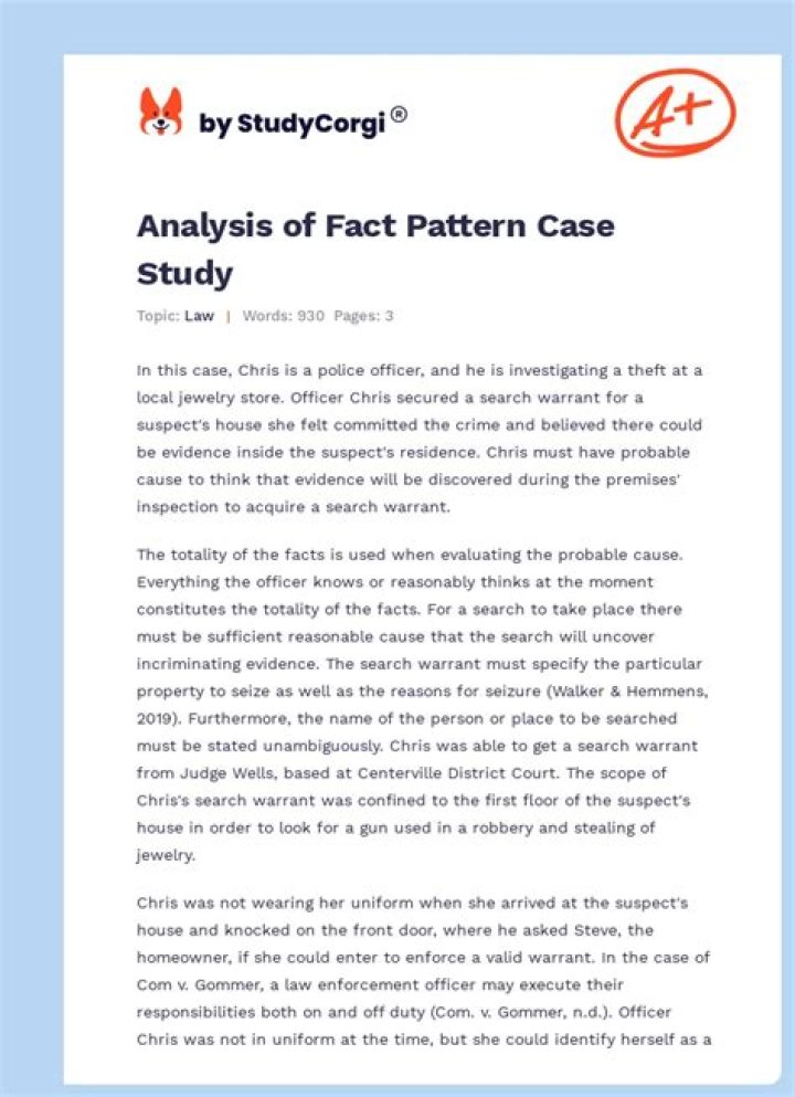What is a fact pattern question?