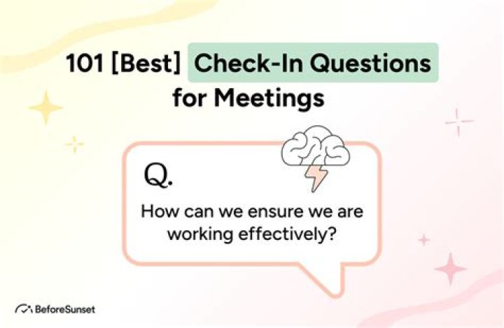 What is a good checkin question?