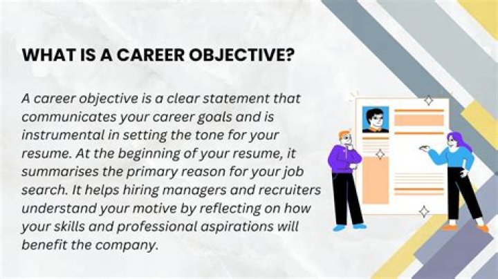What is a good objective for a career change?