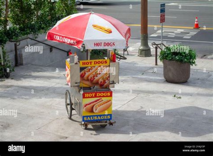 What is a hot dog cart called?