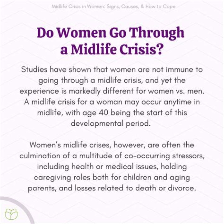 What is a midlife crisis for a single woman?