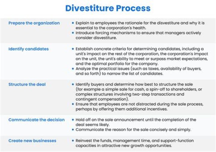 What is an example of divestment?