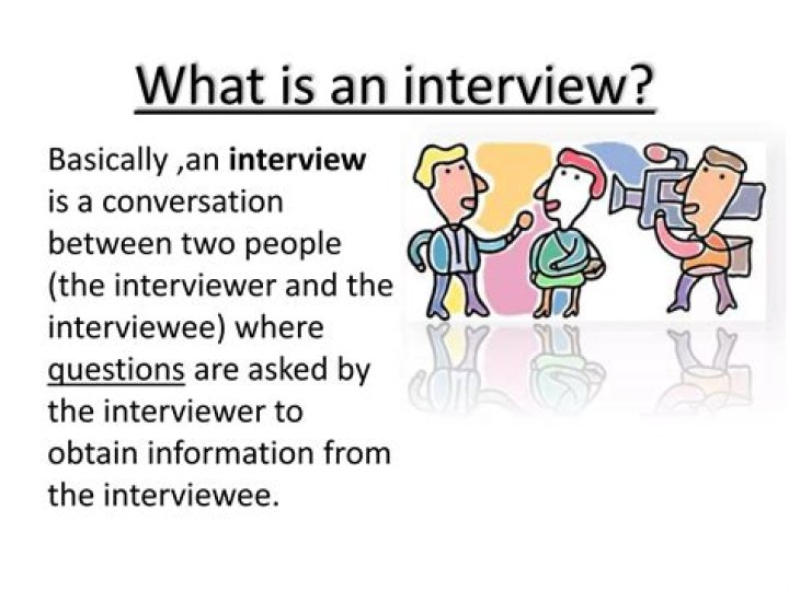 What is an interview simple definition?