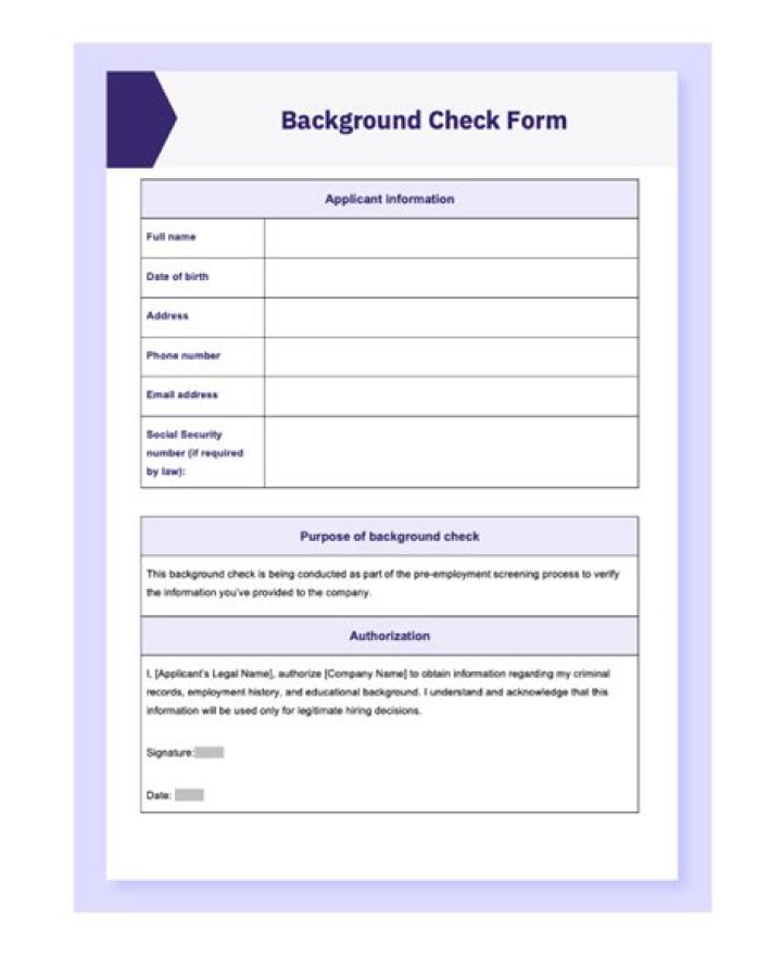 What is background check for CIC?