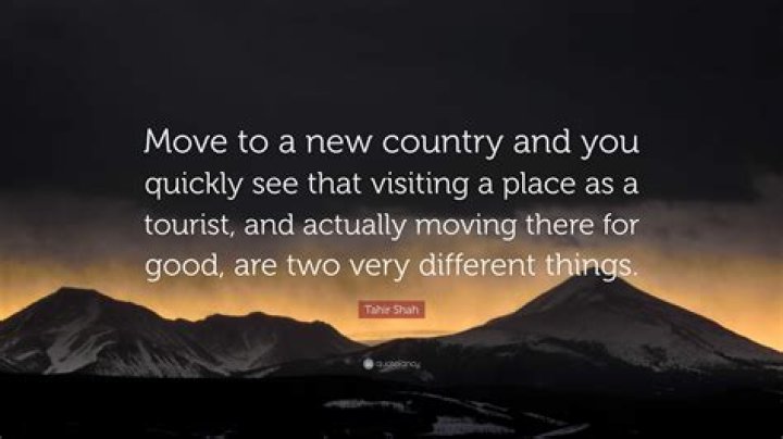 What is difficult about moving to a new country?