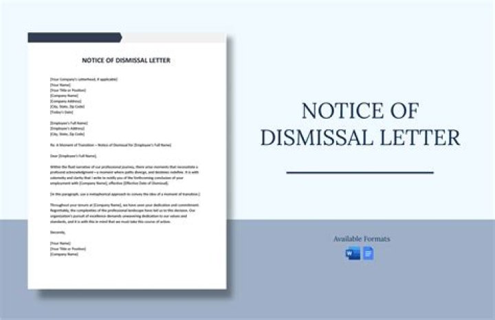 What is dismissal notice?