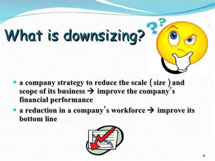 What is downsizing in business?