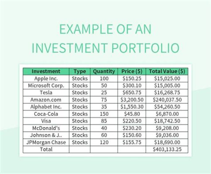 What is in an investment portfolio?