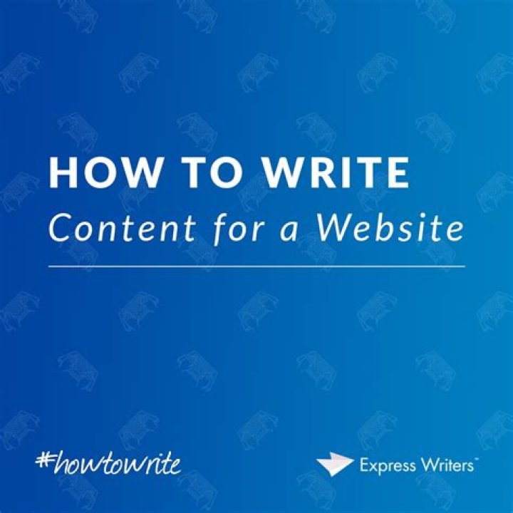 What is it called when you write content for a website?