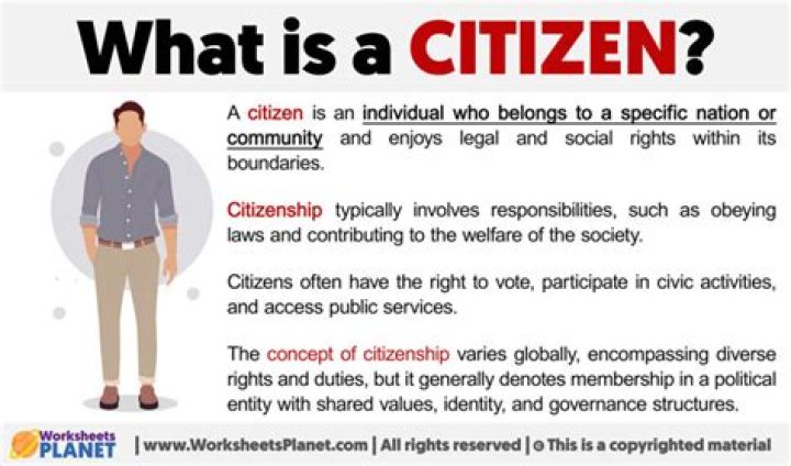 What is meant by citizen status?