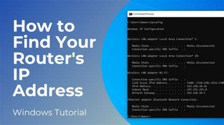 What is my IP address for my router?