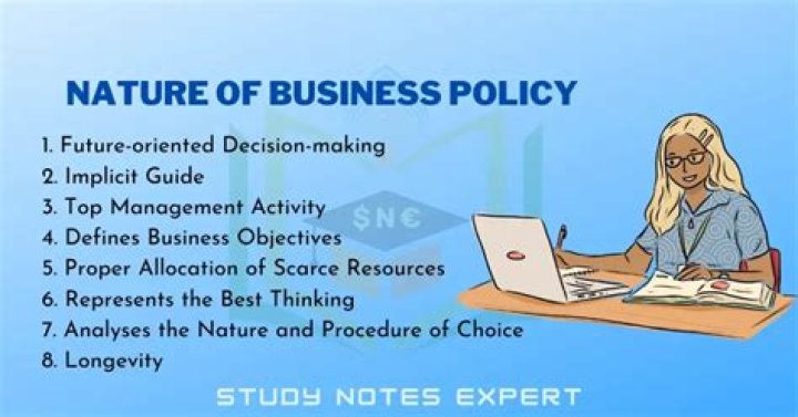 What is nature and importance of business policy?