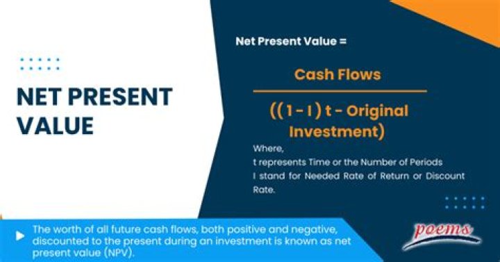 What is net present value in project?