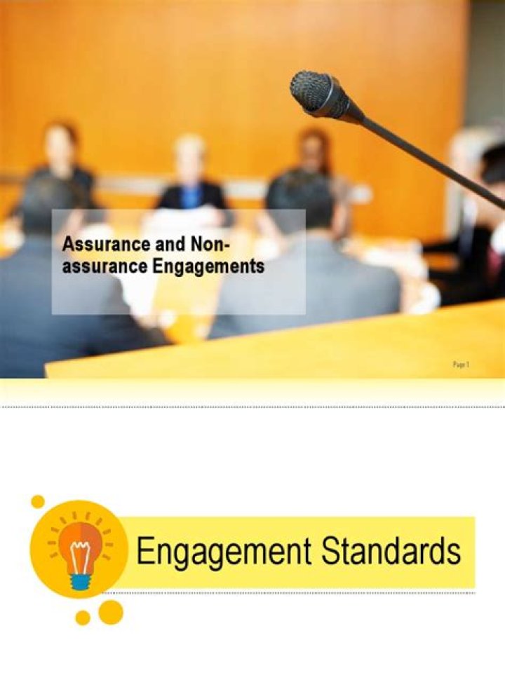 What is non-assurance engagement?