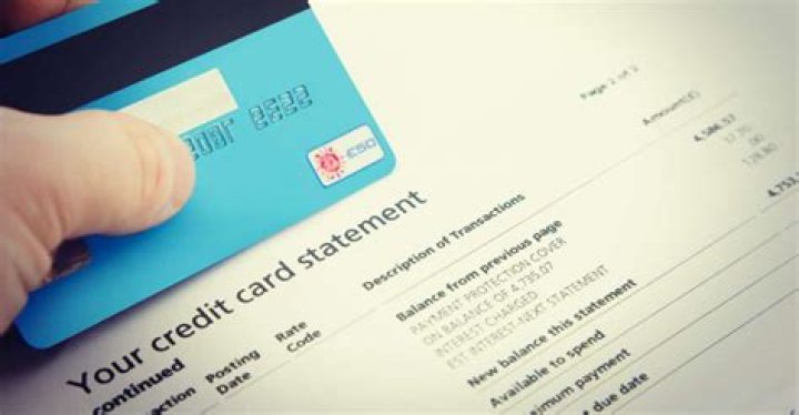 What is on a monthly credit card statement?