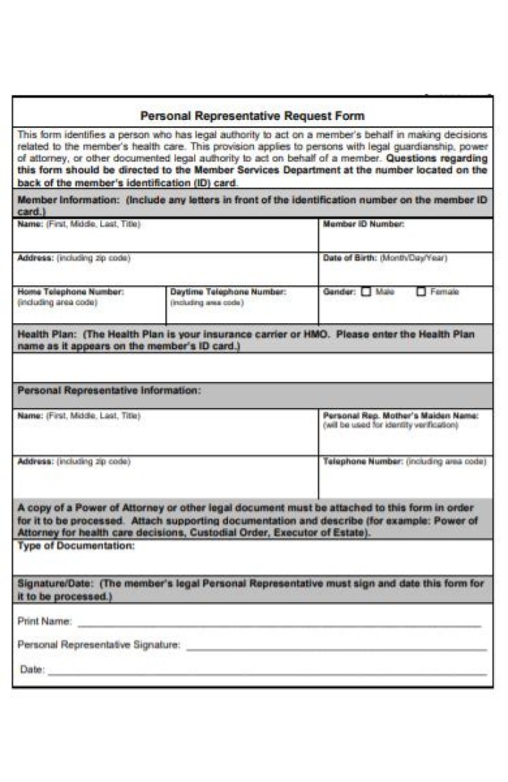 What is personal representative paperwork?
