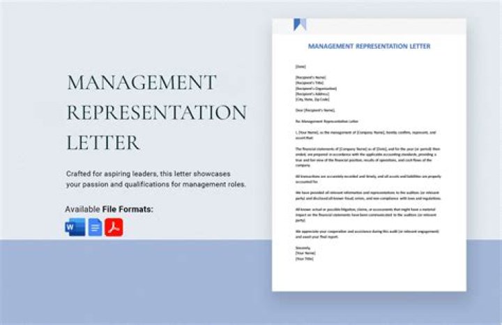 What is the definition of a management representation letter?