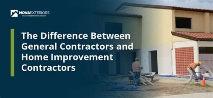 What is the difference between home improvement contractor and general contractor?