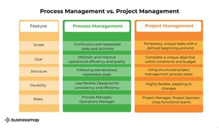 What is the difference between project and project management?