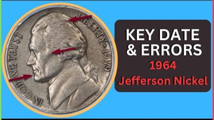 What is the error on the 1964 Jefferson nickel?