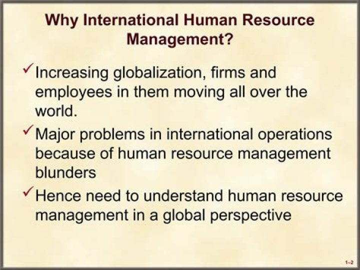 What is the importance of international human resource management?