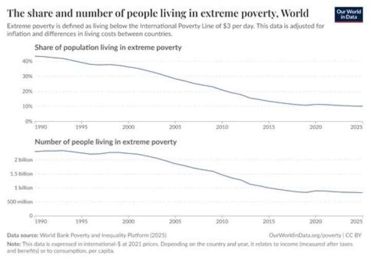 What is the international poverty line 2020?