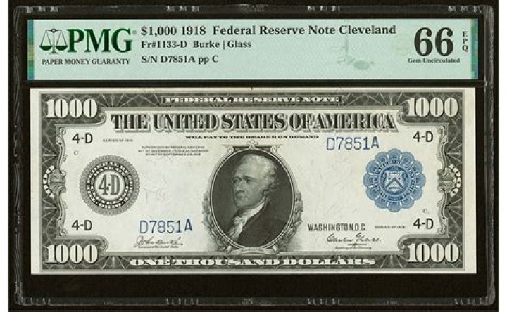 What is the largest Federal Reserve note?
