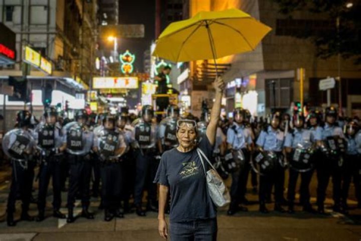 What is the reason for Hong Kong protest?