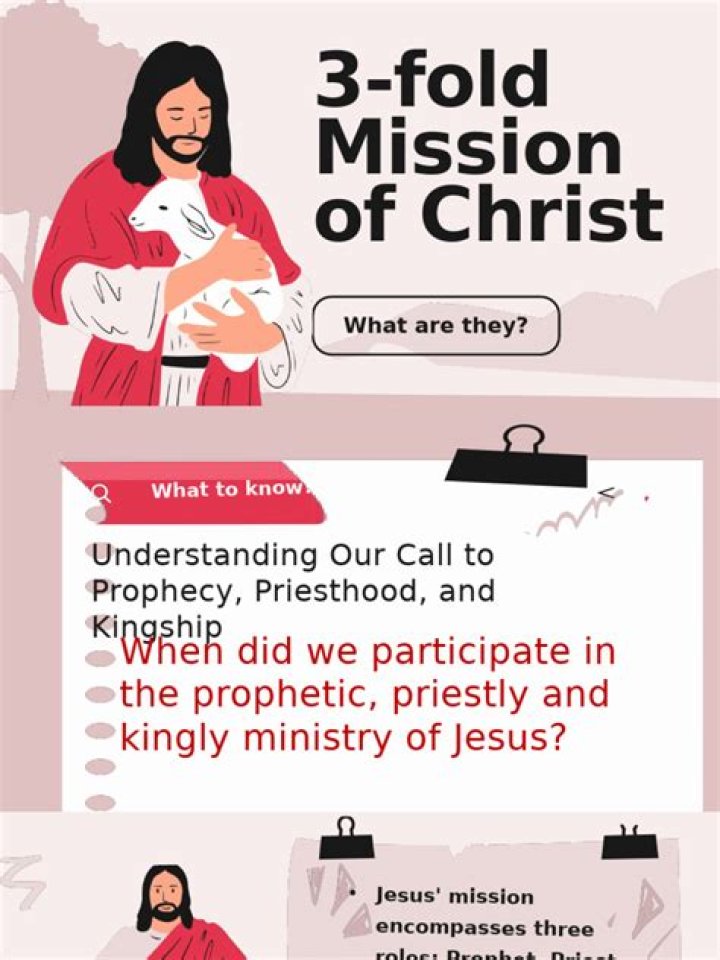 What is the two fold mission of the prophet?