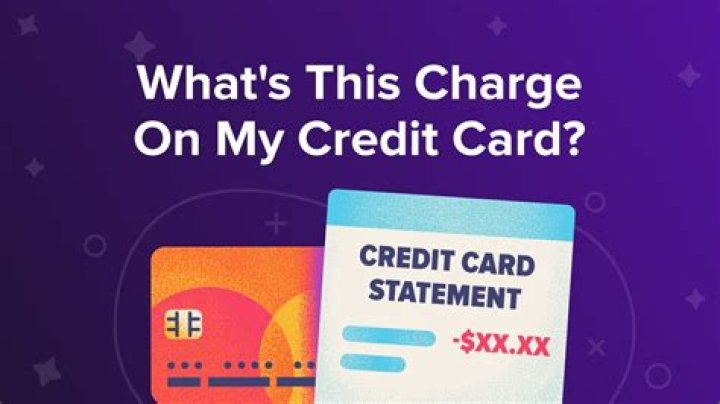 What is this charge on my credit card statement?