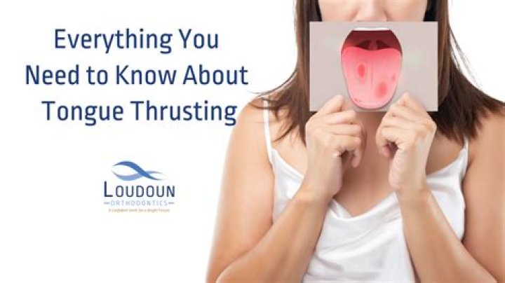 What is tongue thrusting in adults?