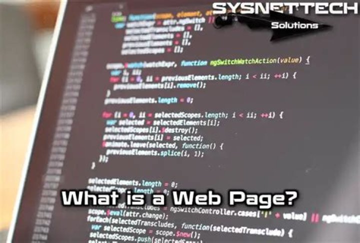 What is web page explain?